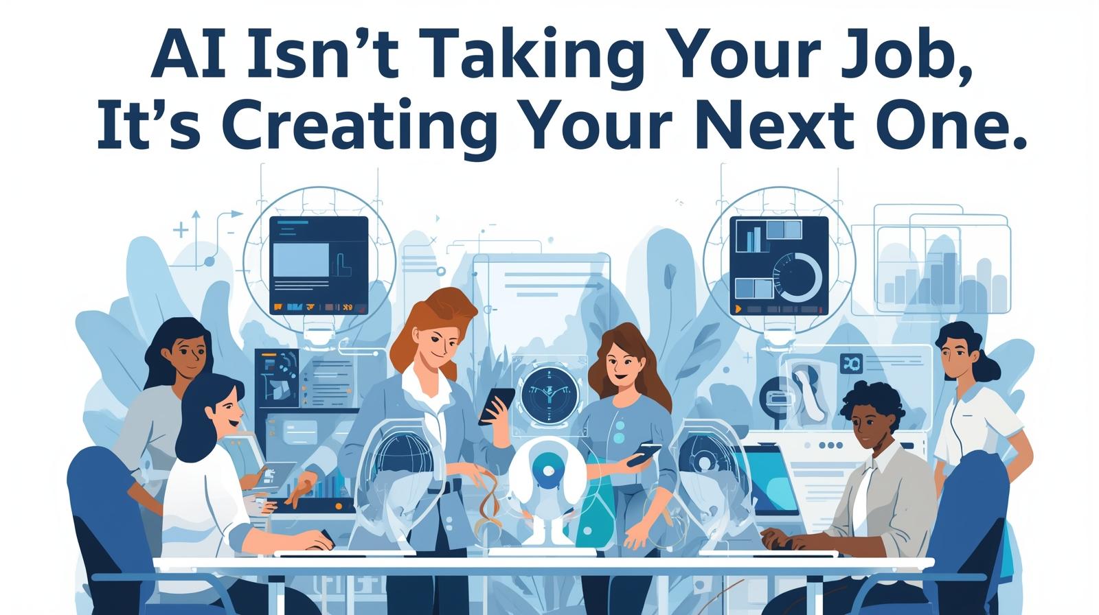 Generate blog post image for _AI Isn't Taking Your Job, It's Creating Your Next One.jpg