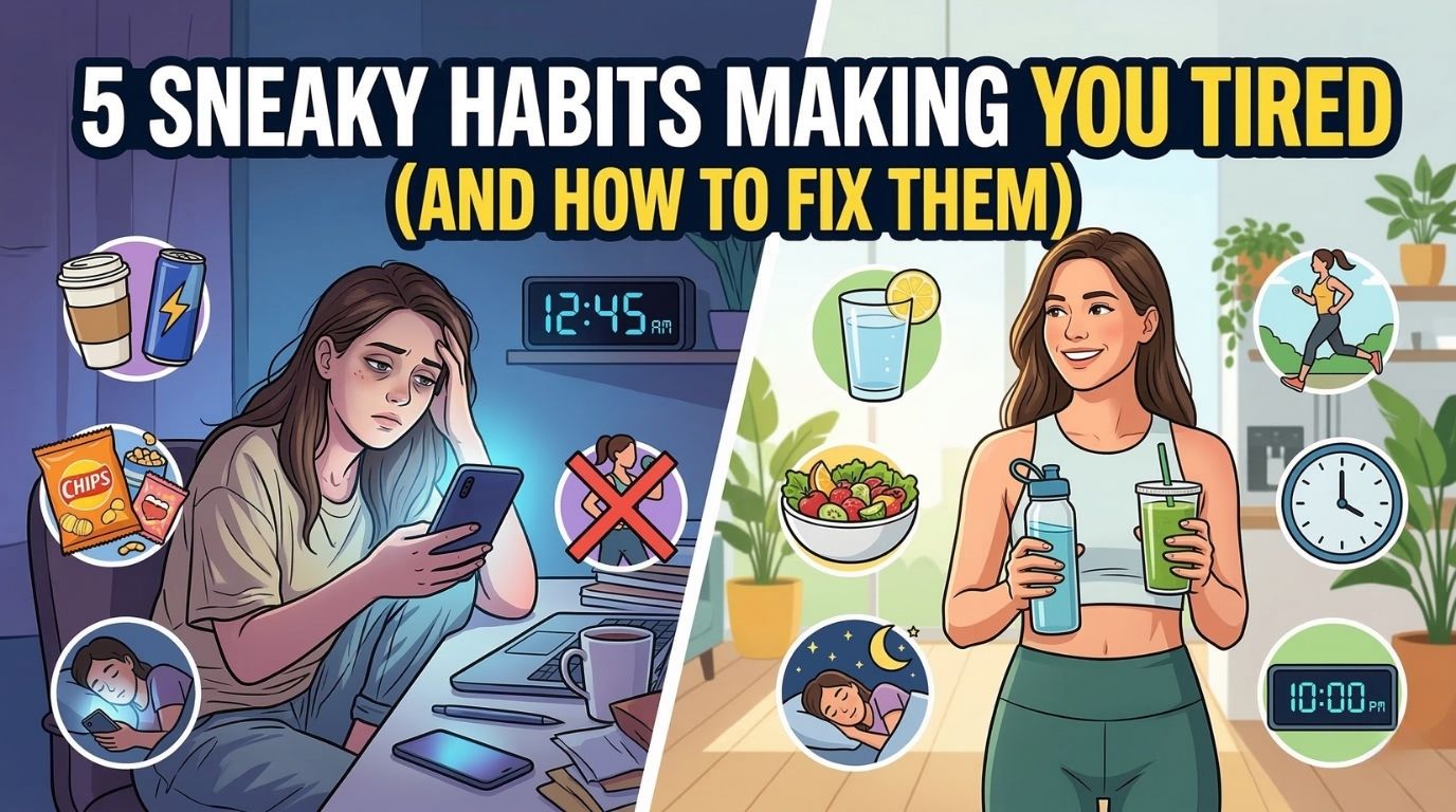 5 Sneaky Habits Making You Tired (And How to Fix Them)