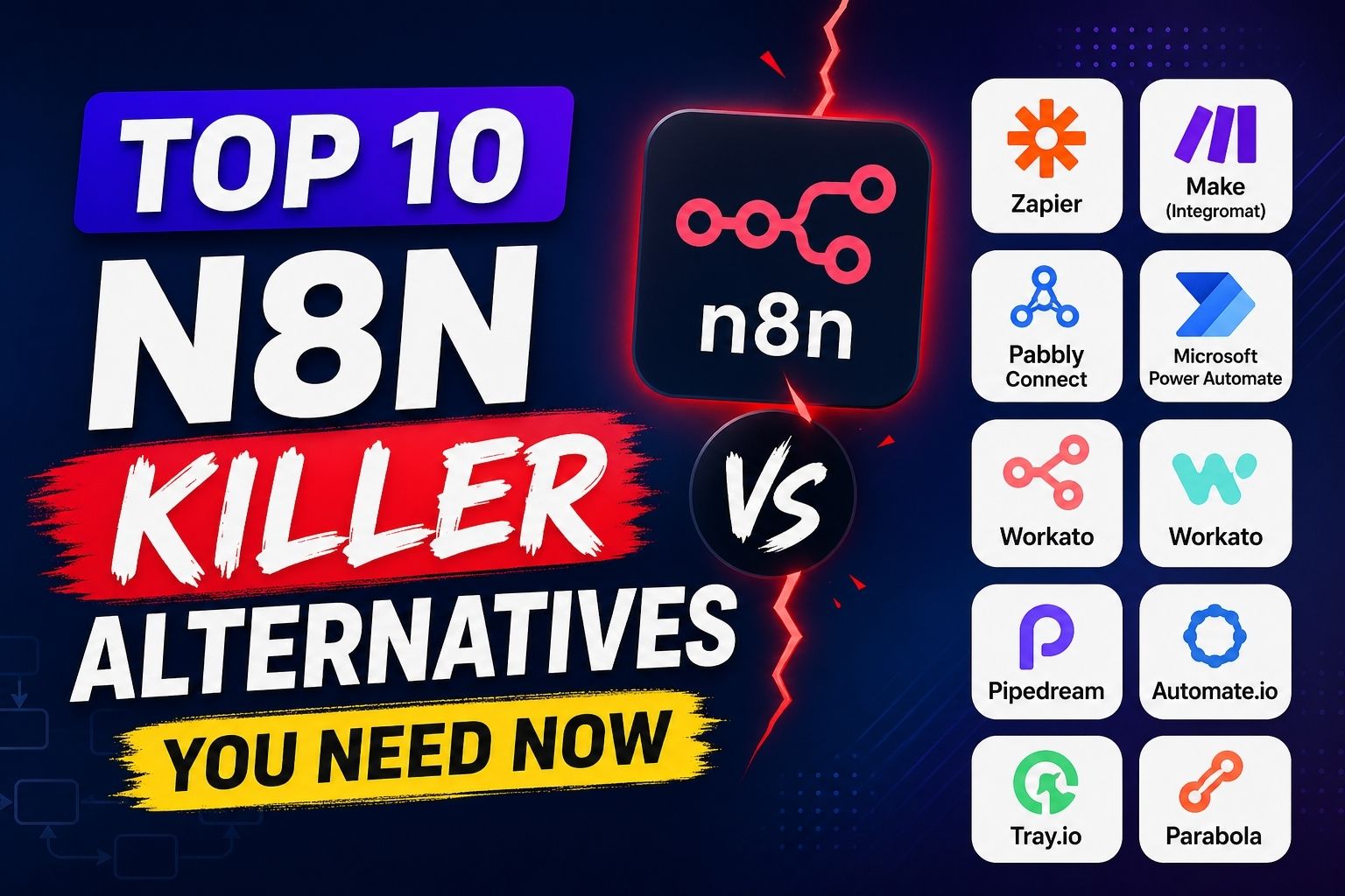 Top 10 N8N Killer Alternatives You Need Now