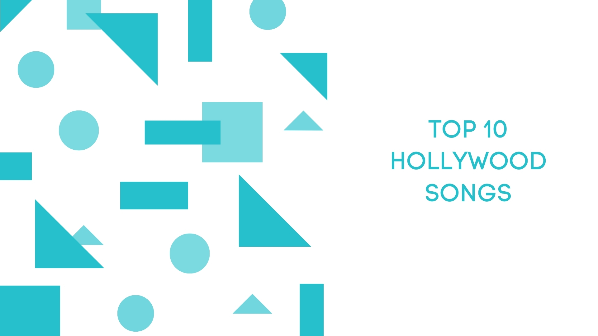 Top 10 hollywood songs | Trending songs on youtube